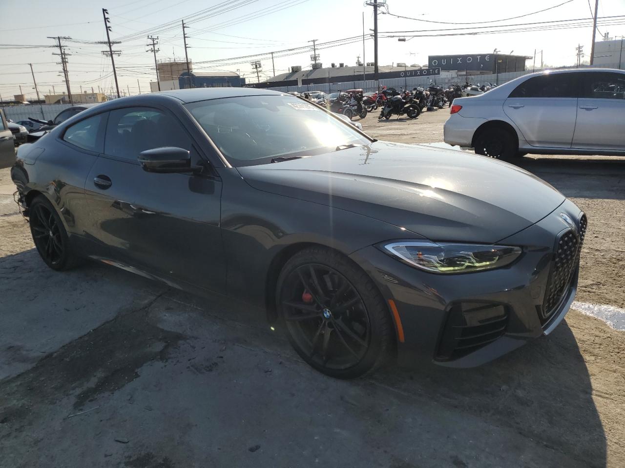 2021 BMW M4 VIN WBA13AR05MCF92780 Copart auction photo, rear end / front end damage thumbnail 4