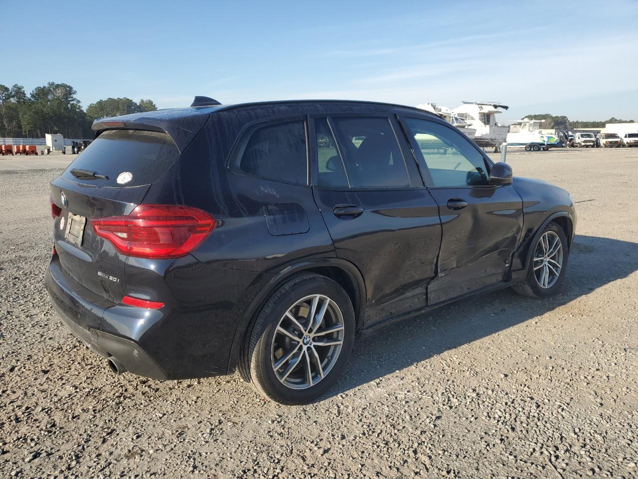 2019 BMW X3 VIN 5UXTR7C53KLF27200 Copart auction photo, side damage thumbnail 3