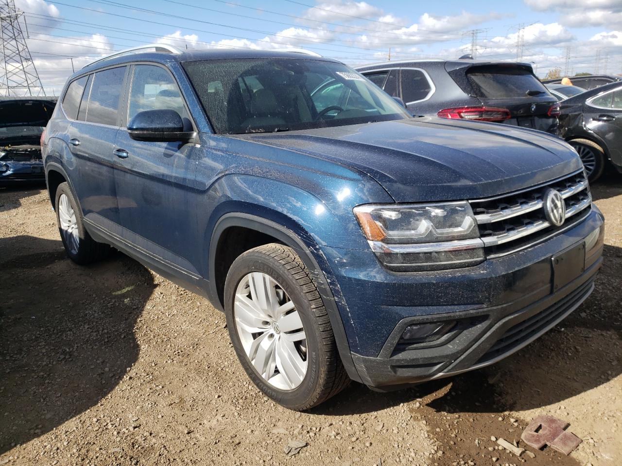 2019 Volkswagen Atlas VIN 1V2UR2CA1KC596128 Copart auction photo, rear end damage thumbnail 4