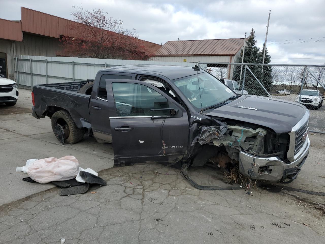 2016 GMC Sierra VIN 1GT12SE84GF140066 Copart auction photo, rollover damage thumbnail 4