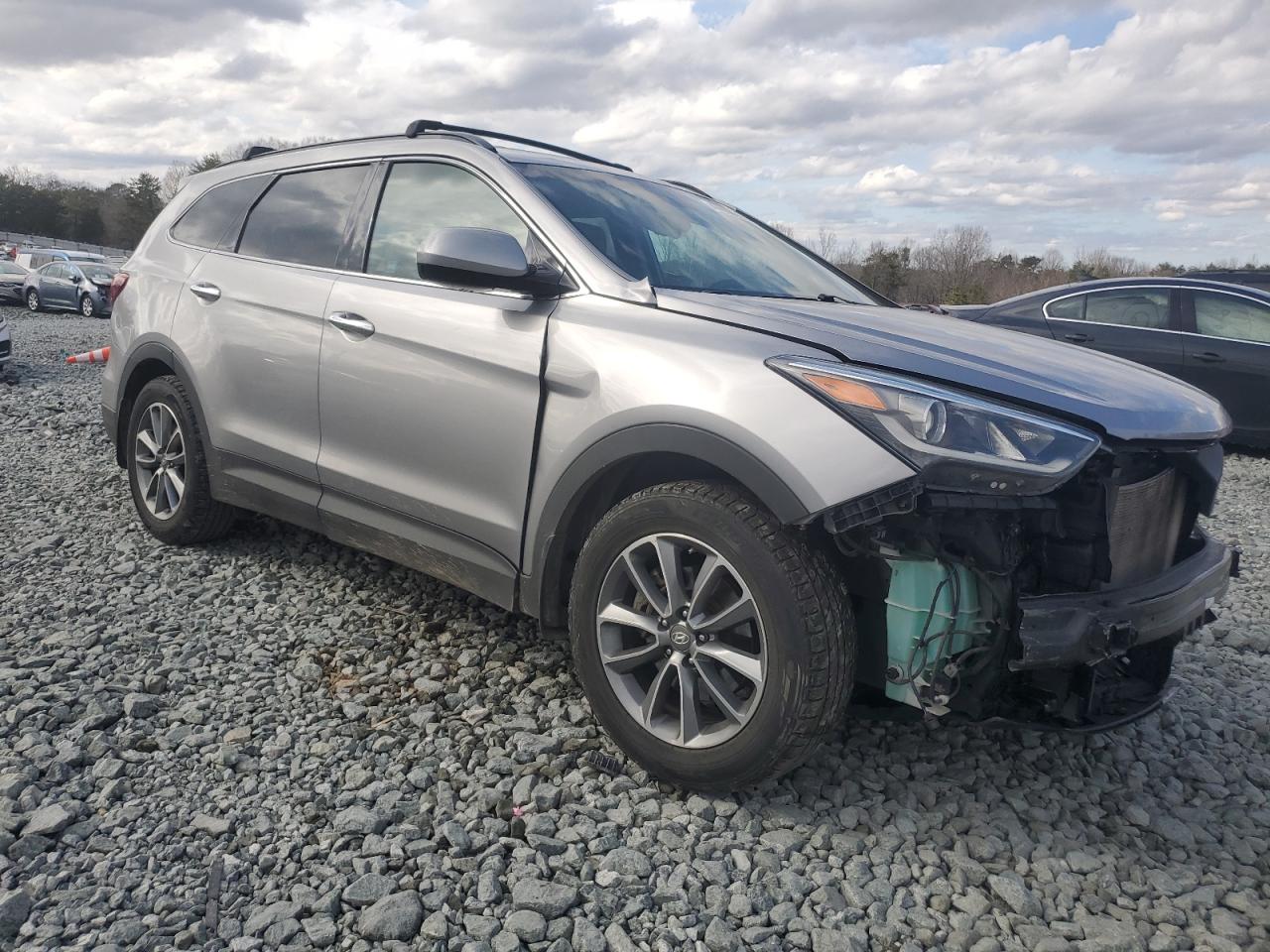 2017 Hyundai Santa Fe VIN KM8SM4HF2HU254354 Copart auction photo, front end damage thumbnail 4