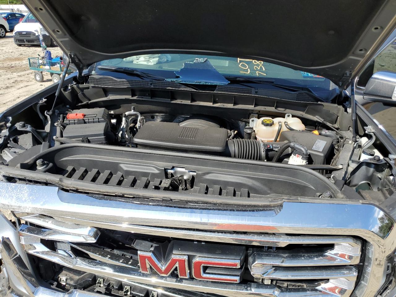 2020 GMC Sierra VIN 3GTU9DED1LG391945 Copart auction photo, front end / minor dent/scratches damage thumbnail 14