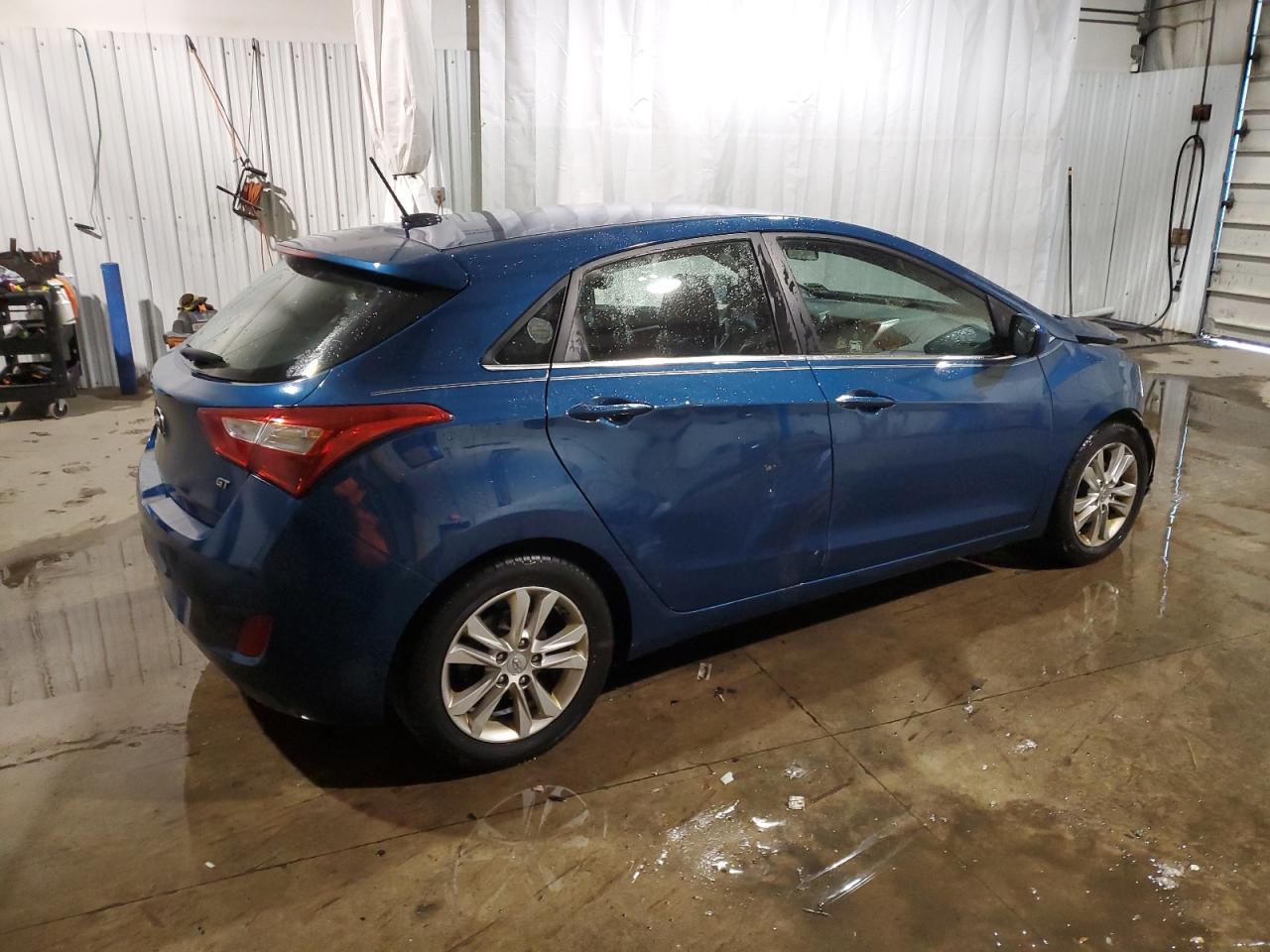 2014 Hyundai Elantra VIN KMHD35LH9EU204783 Copart auction photo, front end / side damage thumbnail 3