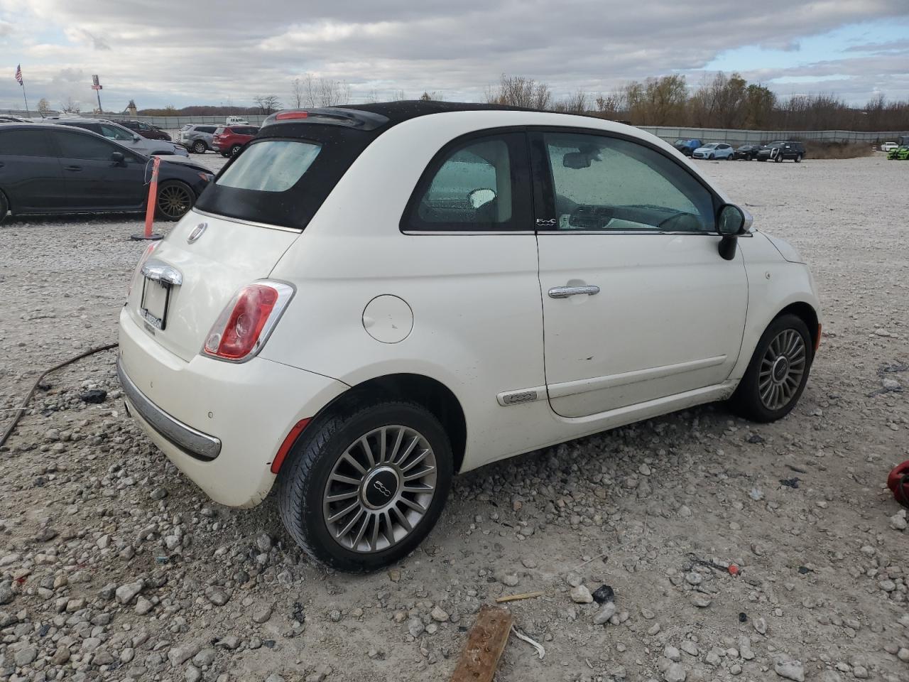 2012 Fiat 500 VIN 3C3CFFER5CT119177 Copart auction photo, rear end damage thumbnail 3
