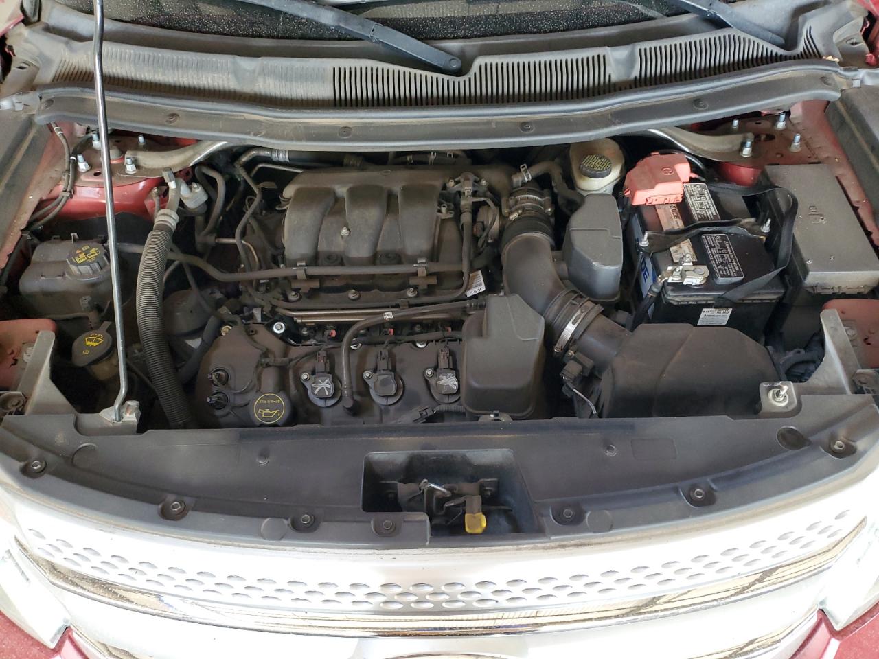 2014 Ford Explorer VIN 1FM5K7D85EGA32347 Copart auction photo, side / rear end damage thumbnail 12