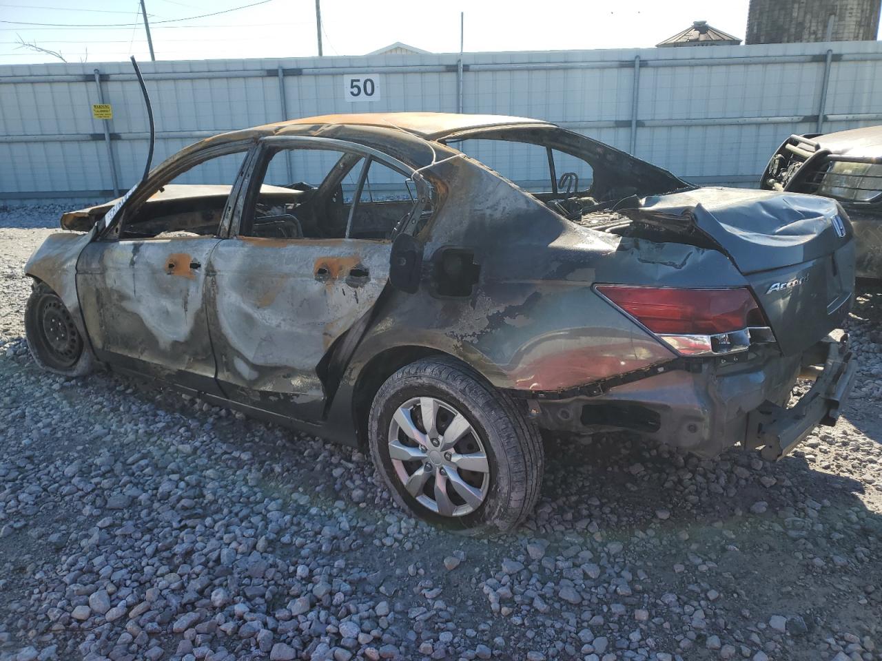 2010 Honda Accord VIN 1HGCP2F3XAA156159 Copart auction photo, burn damage thumbnail 2