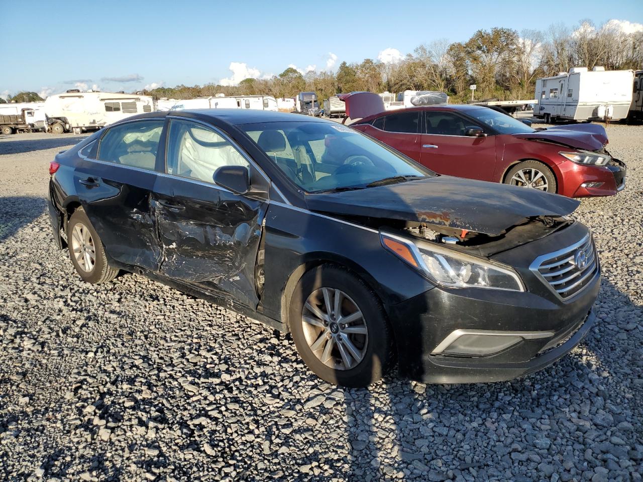 2017 Hyundai Sonata VIN 5NPE24AF6HH562512 Copart auction photo, all over damage thumbnail 4