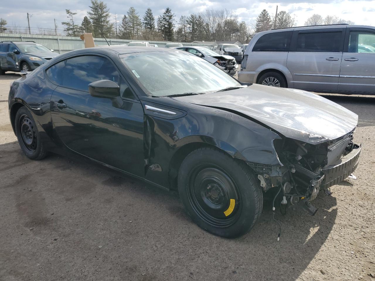 2013 Subaru BRZ VIN JF1ZCAB15D2609921 Copart auction photo, front end / undercarriage damage thumbnail 4