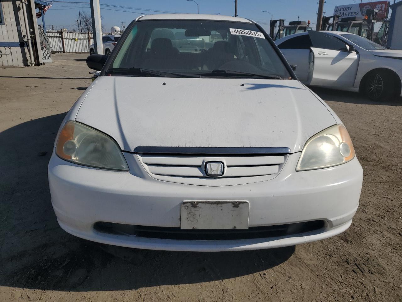 2001 Honda Civic VIN 2HGES15271H568471 Copart auction photo, side damage thumbnail 5