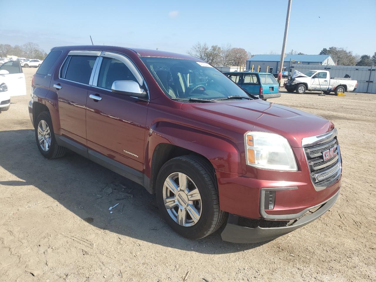 2016 GMC Terrain VIN 2GKALMEK3G6291371 Copart auction photo, front end / side damage thumbnail 4