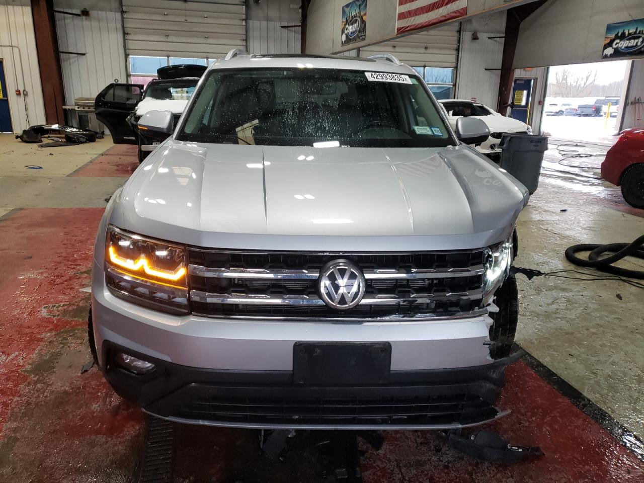 2019 Volkswagen Atlas VIN 1V2UR2CA4KC619062 Copart auction photo, front end damage thumbnail 5