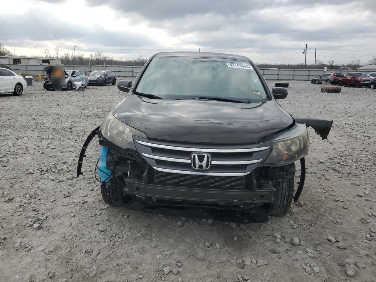 2014 Honda CR-V VIN 2HKRM4H37EH726546 Copart auction photo, front end / side damage thumbnail 5