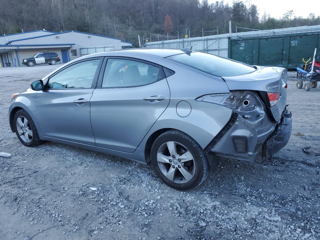 2013 Hyundai Elantra VIN KMHDH4AE8DU533767 Copart auction photo, rear end damage thumbnail 2