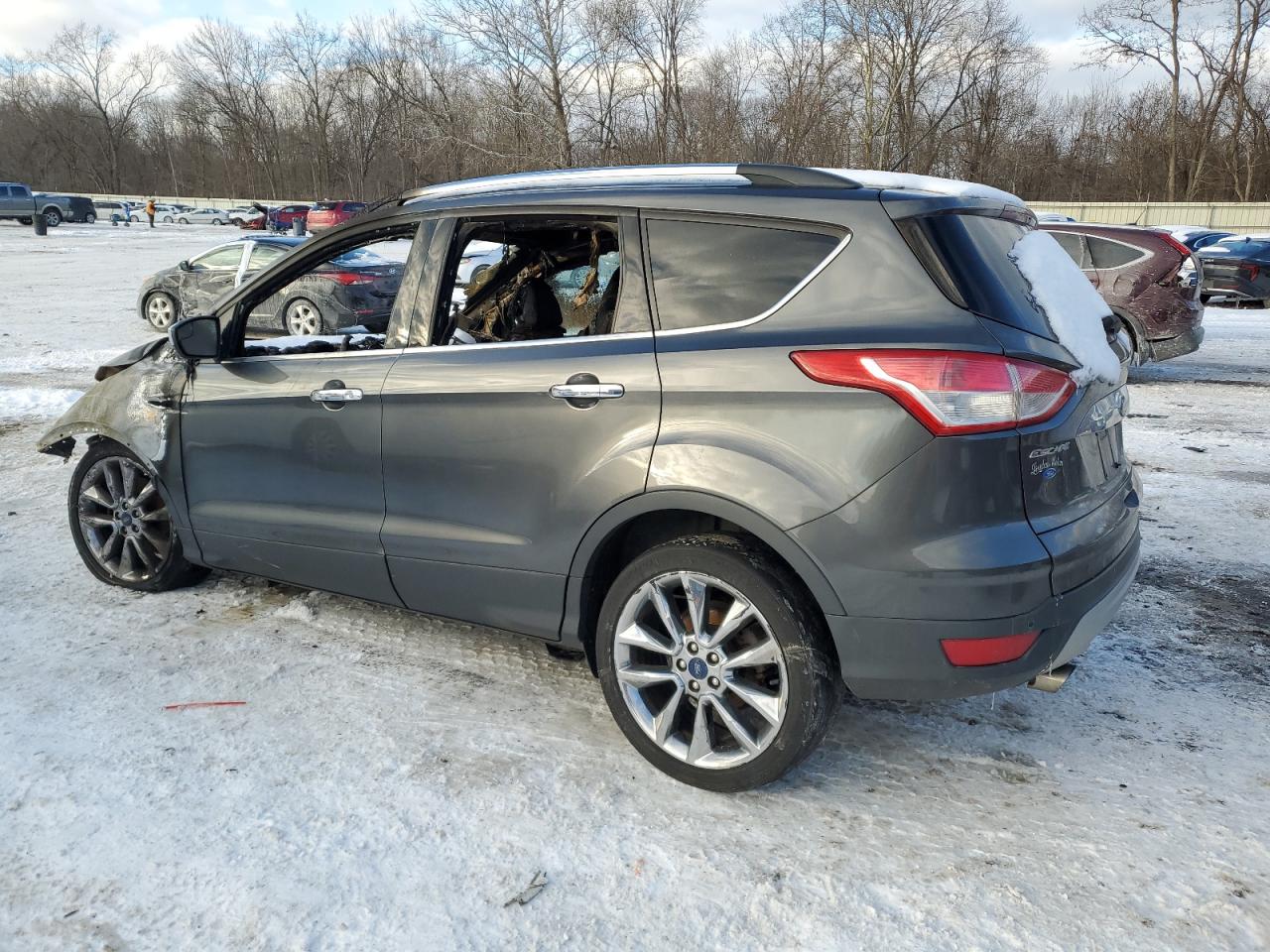 2015 Ford Escape VIN 1FMCU9G94FUB17670 Copart auction photo, burn damage thumbnail 2