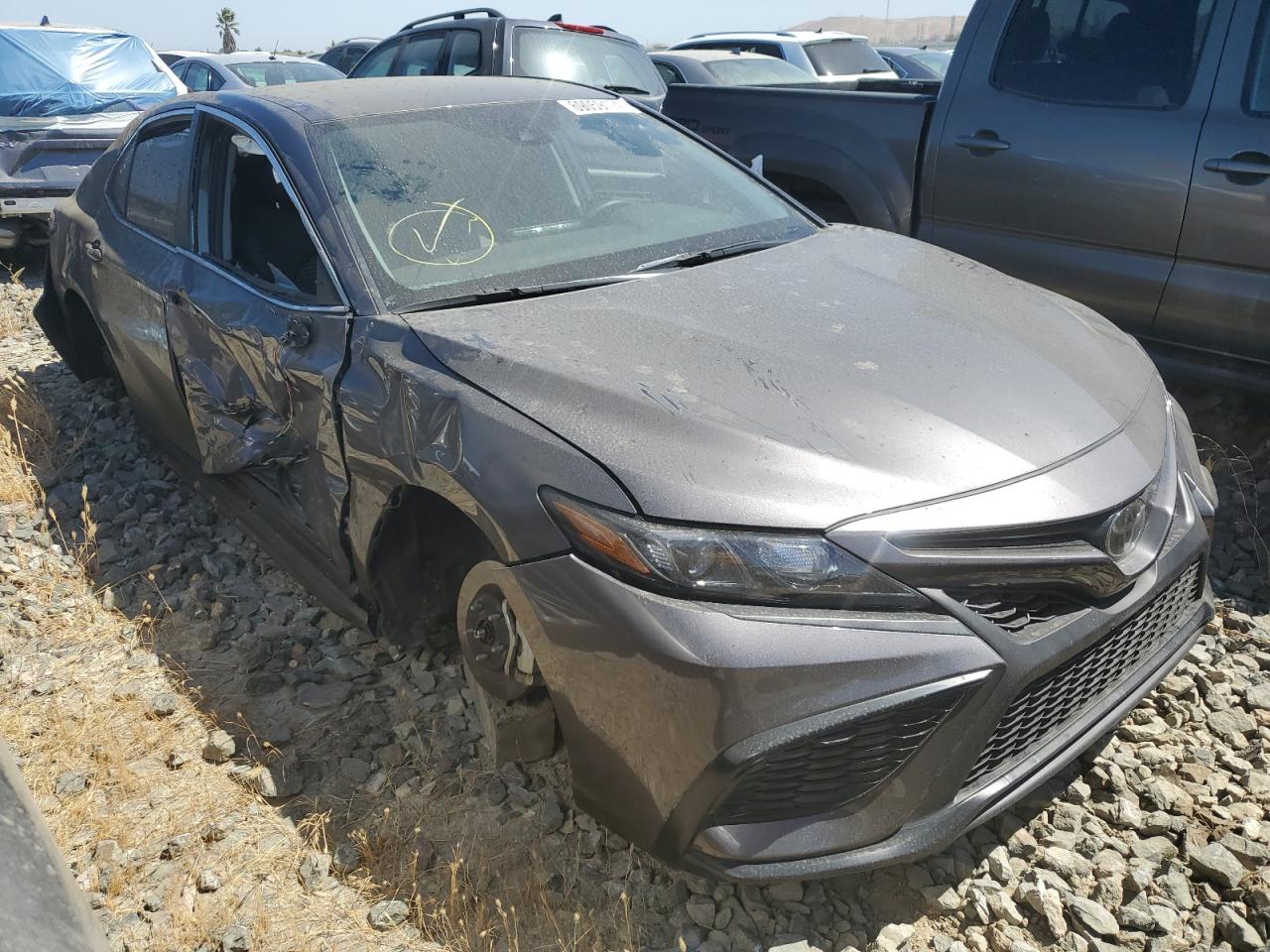 2023 Toyota Camry VIN 4T1G11AK5PU165980 Copart auction photo, side / stripped damage thumbnail 4