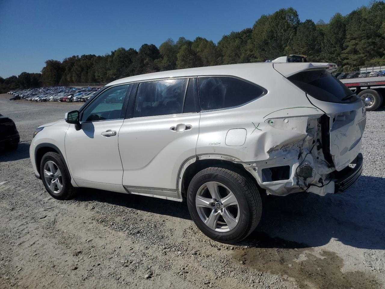 2021 Toyota Highlander VIN 5TDZZRAH5MS516976 Copart auction photo, rear end damage thumbnail 2