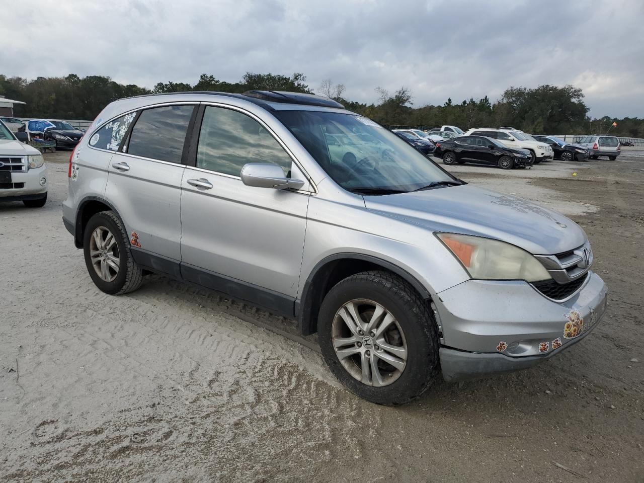 2010 Honda CR-V VIN 5J6RE3H7XAL047512 Copart auction photo, front end / rear end damage thumbnail 4