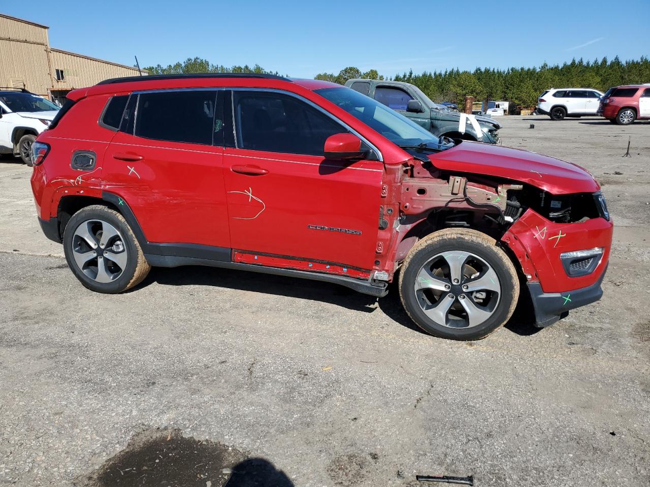 2017 Jeep Compass VIN 3C4NJCBB9HT605801 Copart auction photo, front end damage thumbnail 4