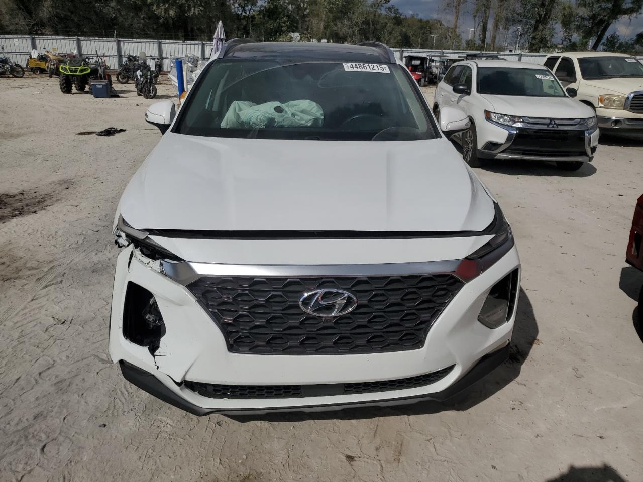 2019 Hyundai Santa Fe VIN 5NMS53AA5KH018743 Copart auction photo, front end / minor dent/scratches damage thumbnail 5