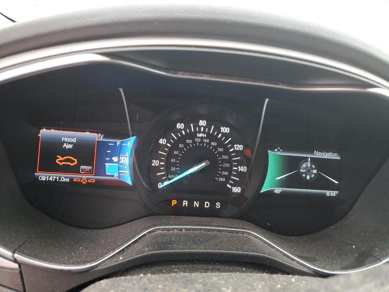 2016 Ford Fusion VIN 3FA6P0H97GR337614 Copart auction photo, rear end / front end damage thumbnail 9