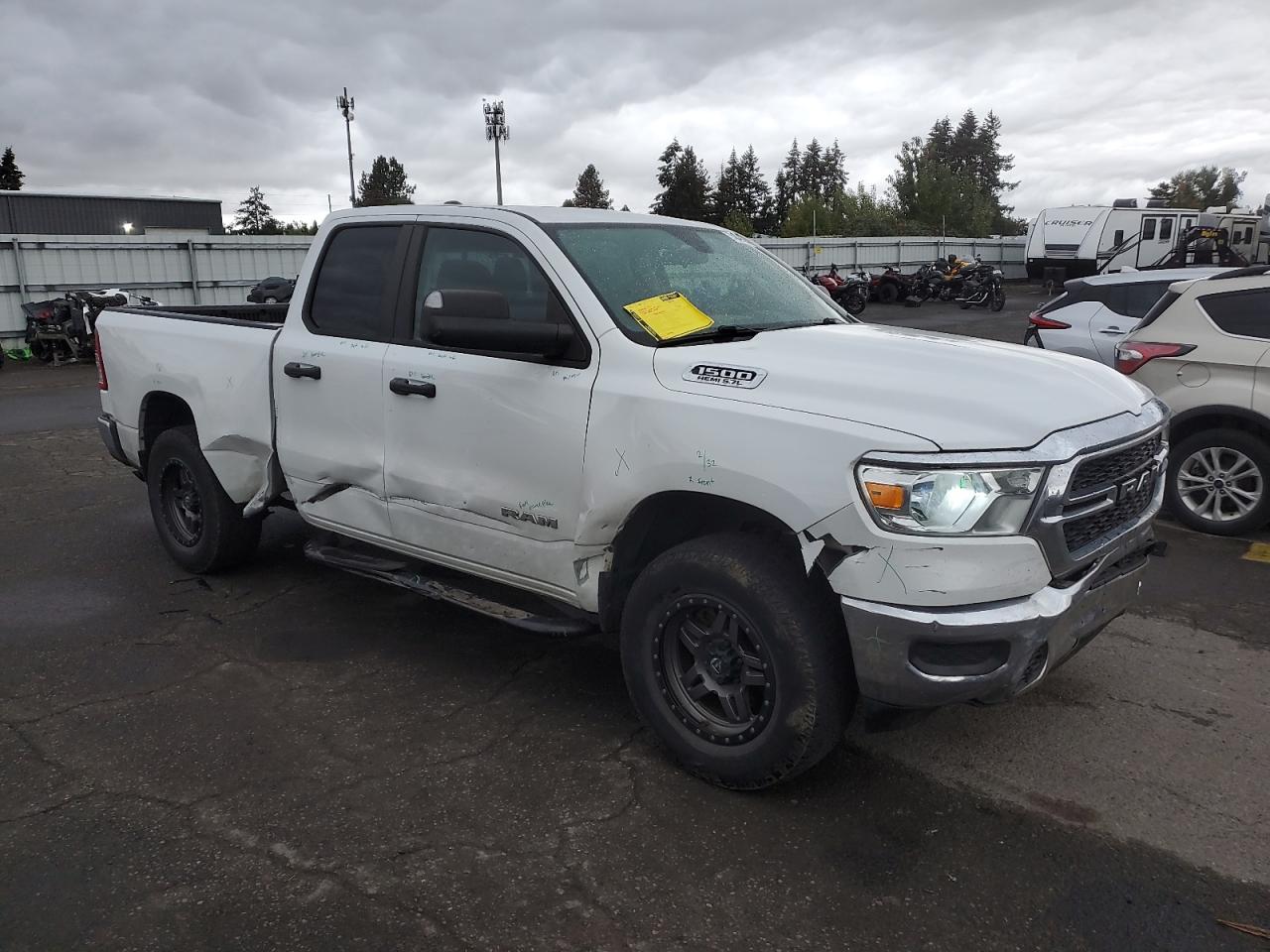 2019 RAM 1500 VIN 1C6SRFCT2KN621955 Copart auction photo, front end damage thumbnail 4