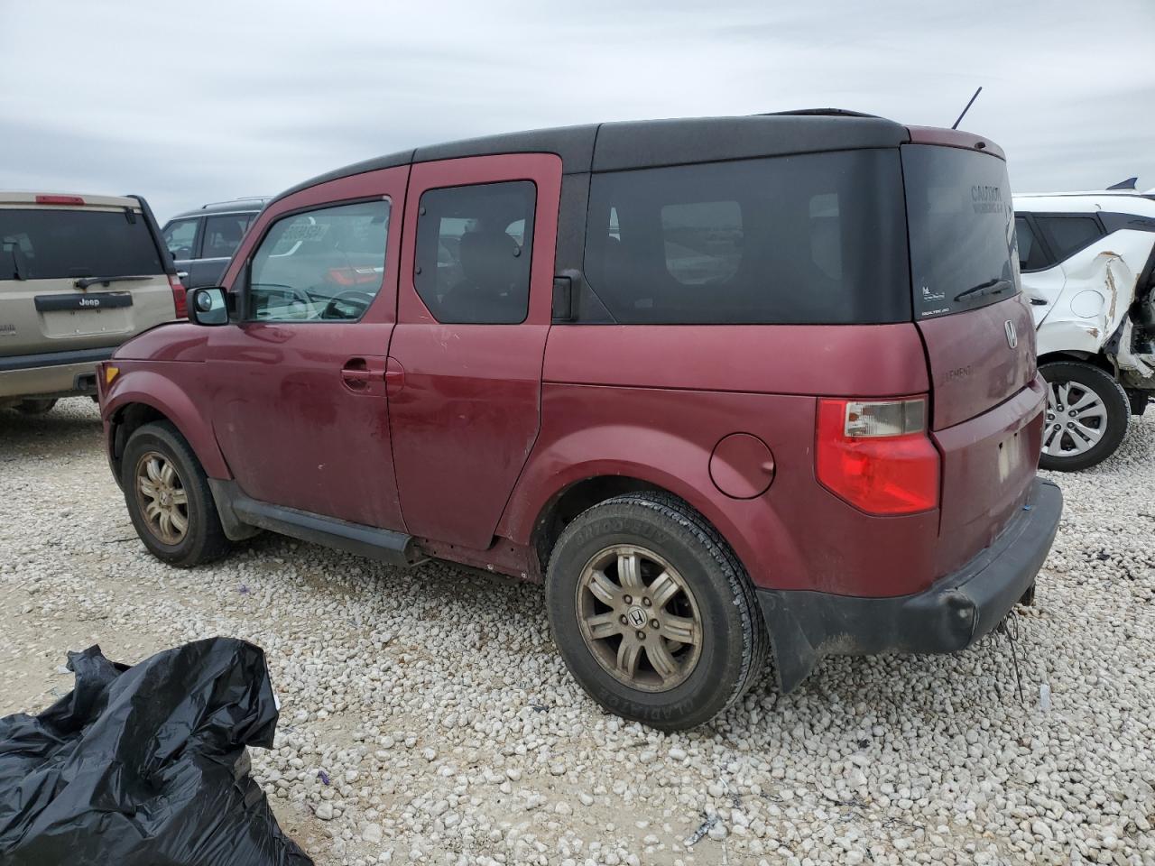 2008 Honda Element VIN 5J6YH28778L014961 Copart auction photo, front end / side damage thumbnail 2