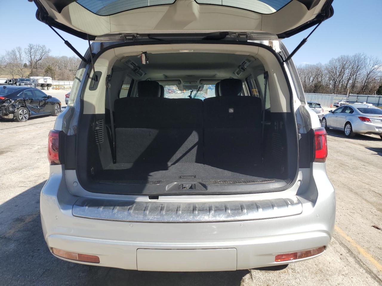2021 Infiniti QX80 VIN JN8AZ2AE0M9271825 Copart auction photo, front end / hail damage thumbnail 6