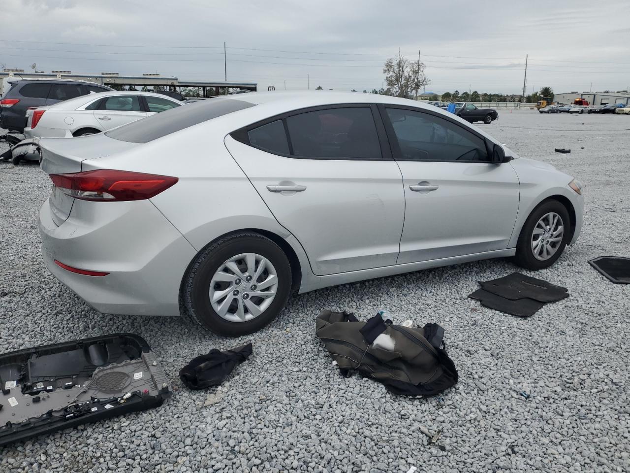 2018 Hyundai Elantra VIN 5NPD74LF8JH338237 Copart auction photo, side damage thumbnail 3