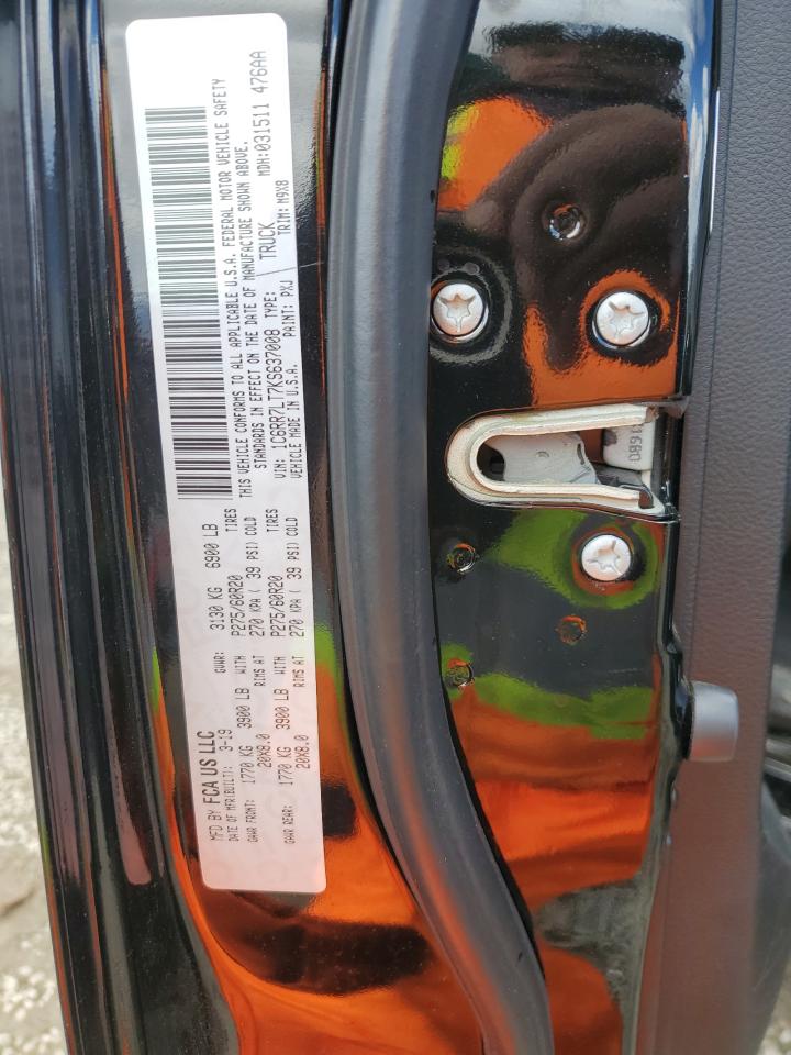 2019 RAM 1500 VIN 1C6RR7LT7KS637008 Copart auction photo, rear end / front end damage thumbnail 12