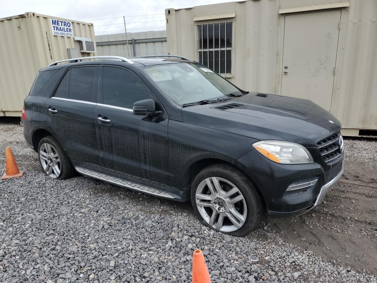 2015 Mercedes-Benz M-klasse VIN 4JGDA5JB3FA458206 Copart auction photo, front end / undercarriage damage thumbnail 4