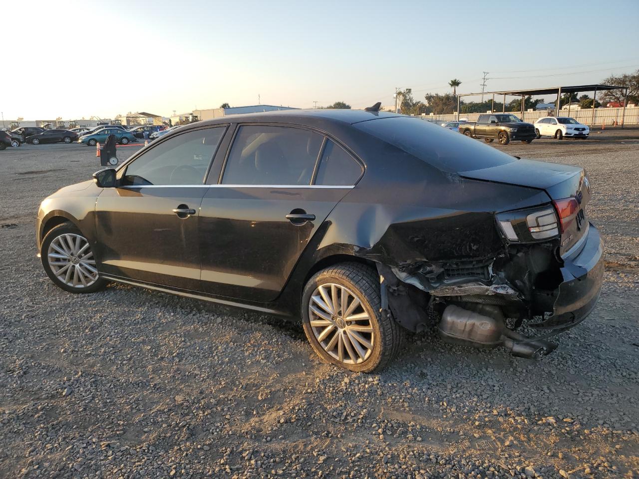 2016 Volkswagen Jetta VIN 3VWL17AJ5GM314841 Copart auction photo, rear end damage thumbnail 2