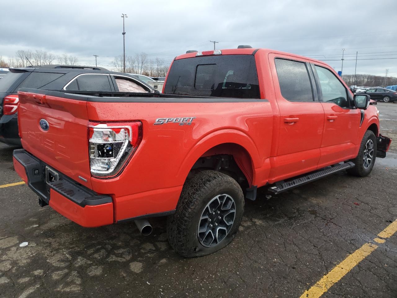 2023 Ford F-150 VIN 1FTEW1EP4PKE05101 Copart auction photo, front end / side damage thumbnail 3