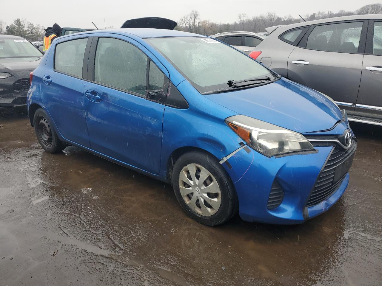 2015 Toyota Yaris VIN VNKKTUD37FA048231 Copart auction photo, front end / minor dent/scratches damage thumbnail 4