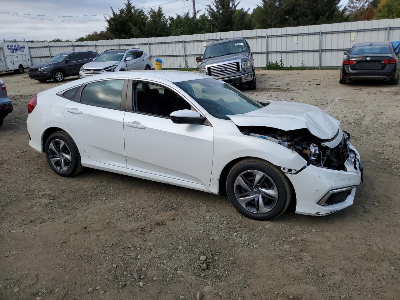 2020 Honda Civic VIN 2HGFC2F69LH571254 Copart auction photo, front end / rear end damage thumbnail 4