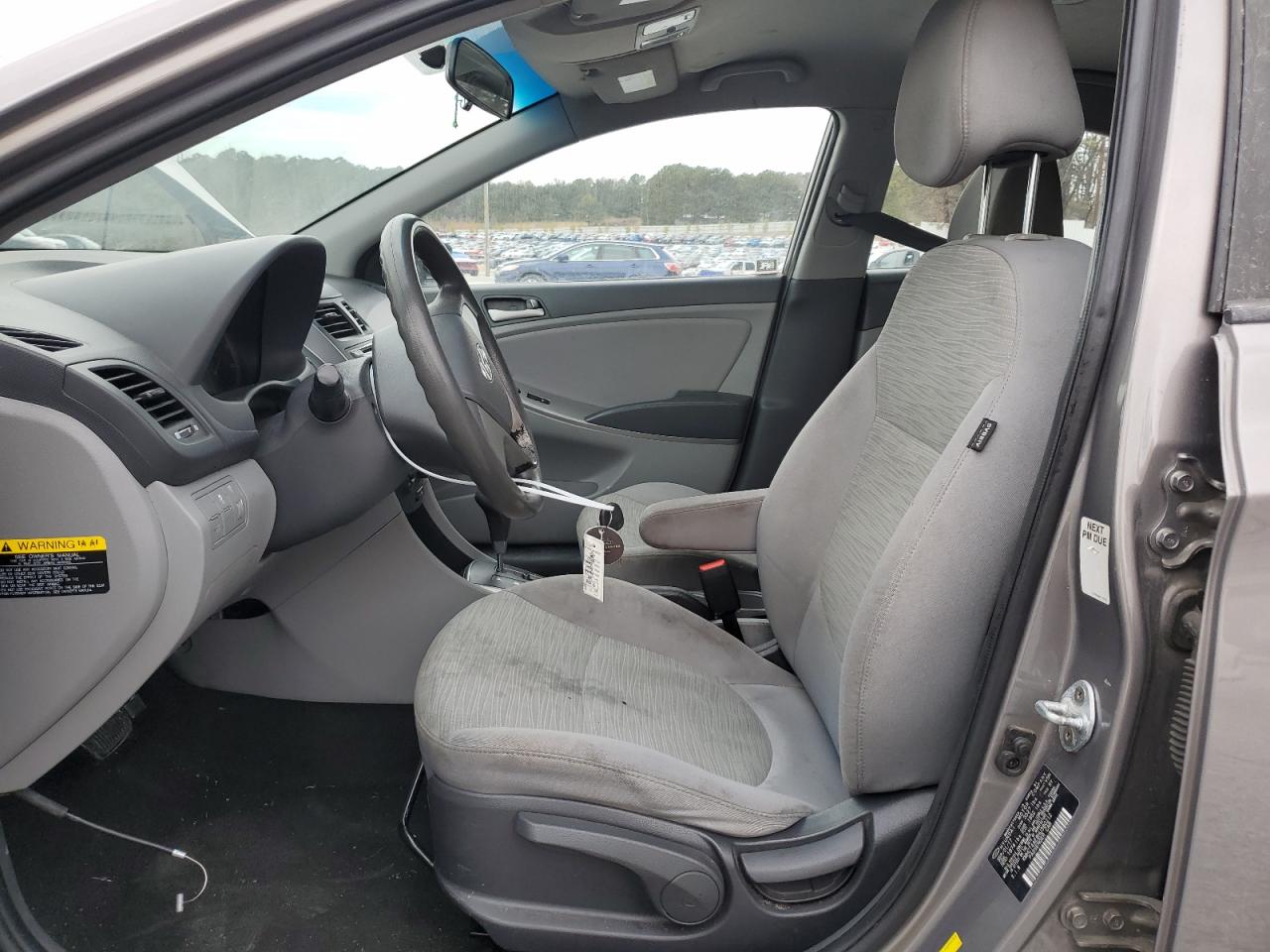 2017 Hyundai Accent VIN KMHCT4AE8HU380212 Copart auction photo, all over / mechanical damage thumbnail 7