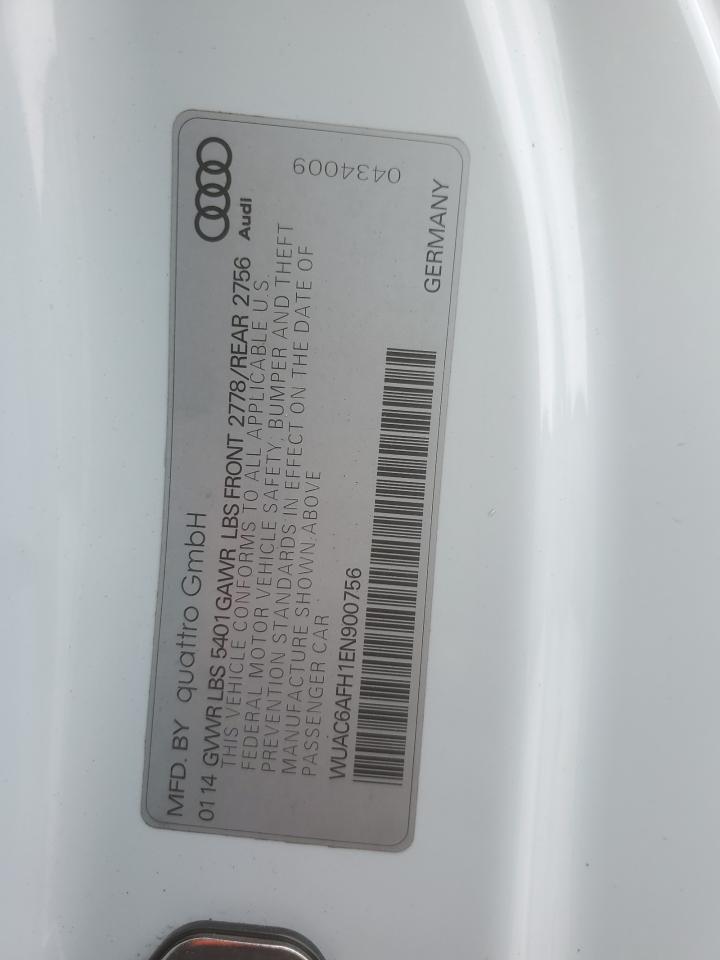 2014 Audi RS5 VIN WUAC6AFH1EN900756 Copart auction photo, front end damage thumbnail 13