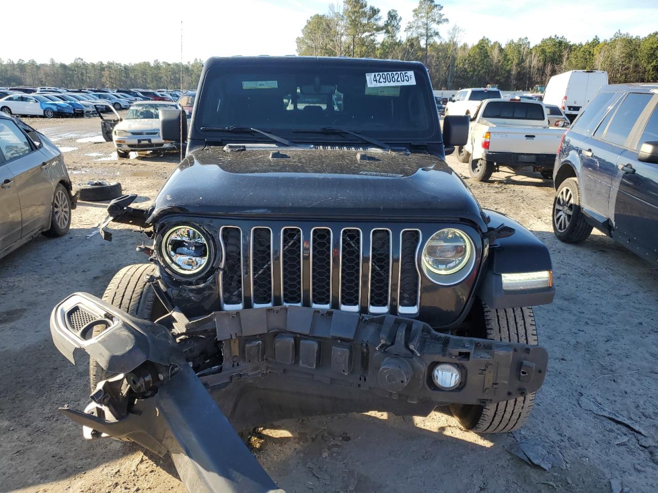 2020 Jeep Gladiator VIN 1C6HJTFGXLL125202 Copart auction photo, front end damage thumbnail 5