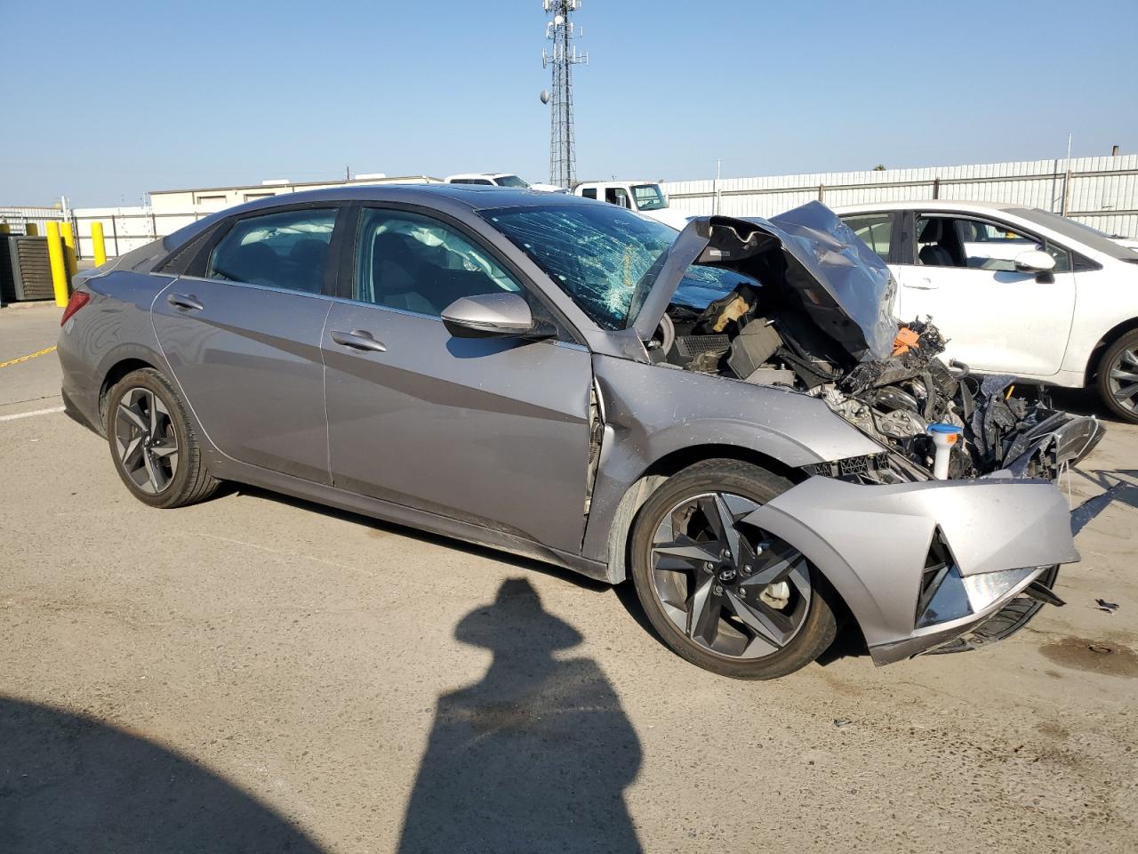 2023 Hyundai Elantra VIN KMHLN4AJ8PU045621 Copart auction photo, front end damage thumbnail 4