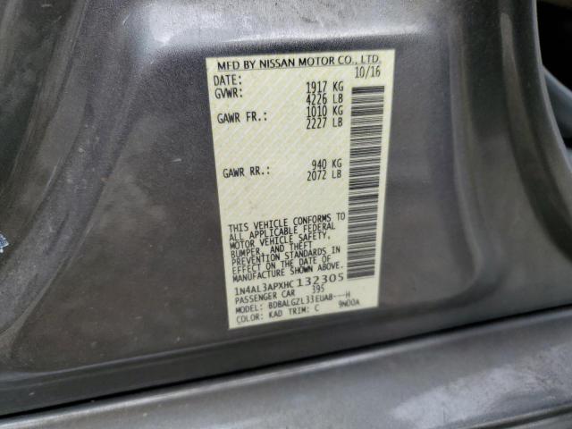 2017 Nissan Altima VIN 1N4AL3APXHC132305 Copart auction photo, all over damage thumbnail 12