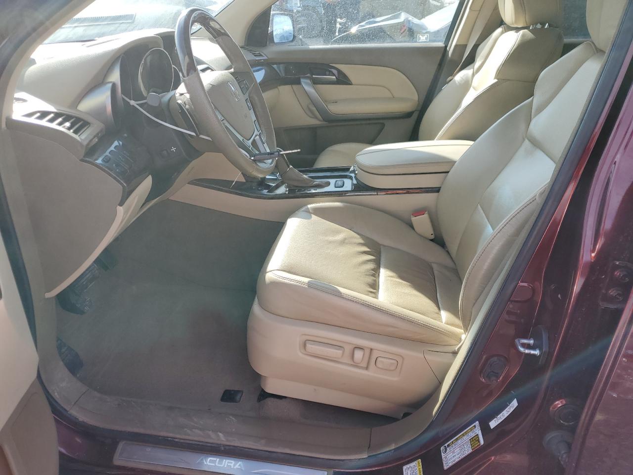 2012 Acura MDX VIN 2HNYD2H85CH547420 Copart auction photo, side damage thumbnail 7
