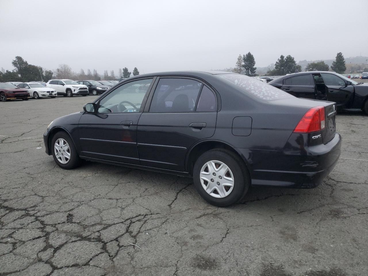 2005 Honda Civic VIN 2HGES16405H618245 Copart auction photo, front end / side damage thumbnail 2