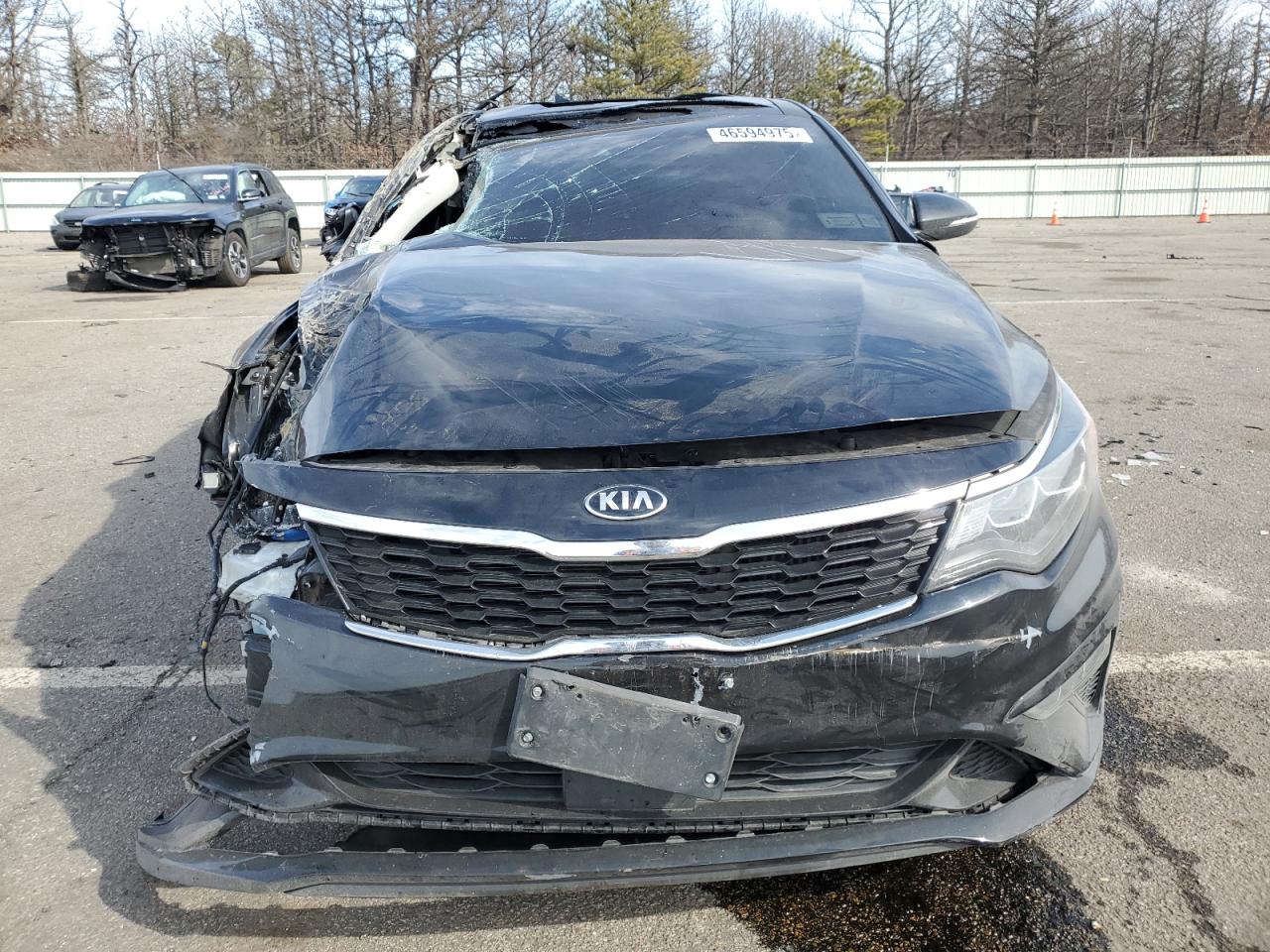 2020 KIA Optima VIN 5XXGW4L24LG409302 Copart auction photo, front end / top/roof damage thumbnail 5