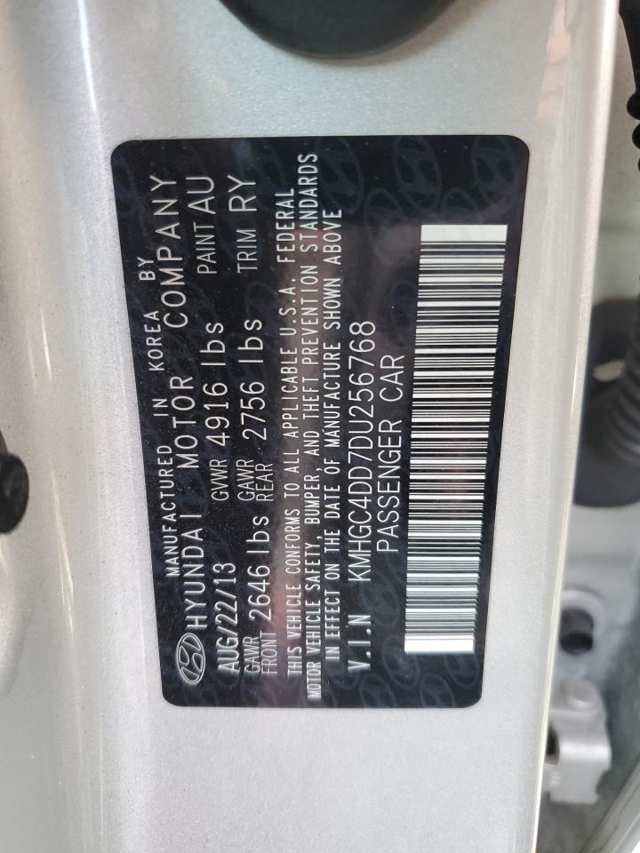 2013 Hyundai Genesis VIN KMHGC4DD7DU256768 Copart auction photo, front end damage thumbnail 12
