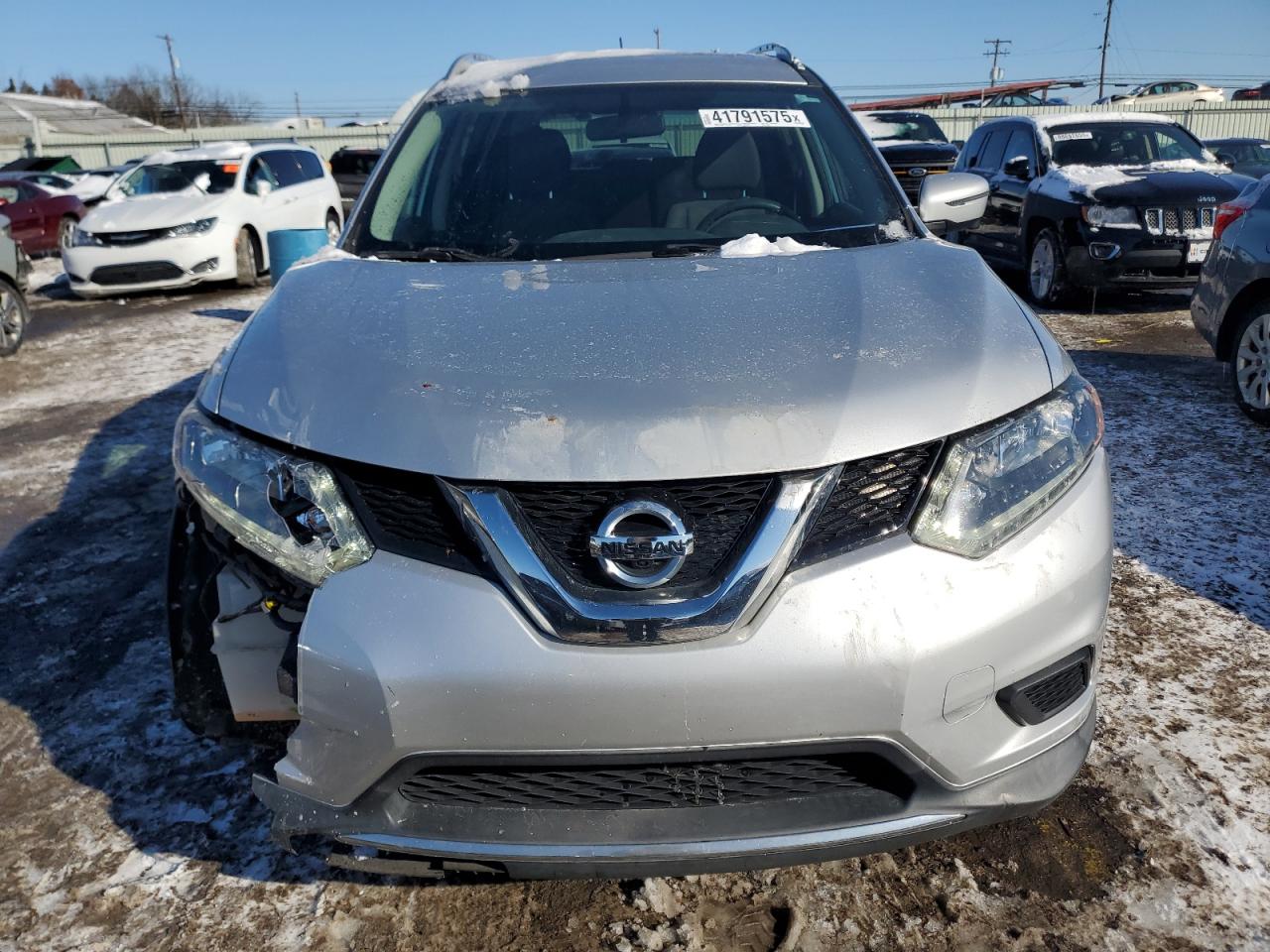 2016 Nissan Rogue VIN KNMAT2MVXGP732943 Copart auction photo, side / front end damage thumbnail 5