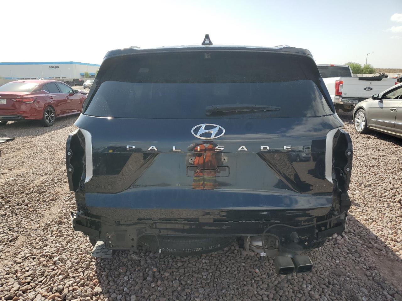 2023 Hyundai Palisade VIN KM8R74GE3PU619346 Copart auction photo, side / rear end damage thumbnail 6