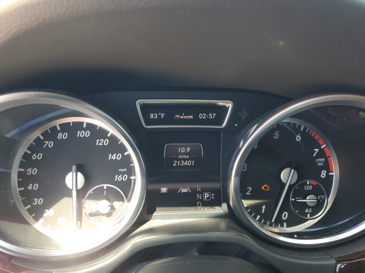 2013 Mercedes-Benz M-klasse VIN 4JGDA5JB1DA174389 Copart auction photo, water/flood damage thumbnail 9