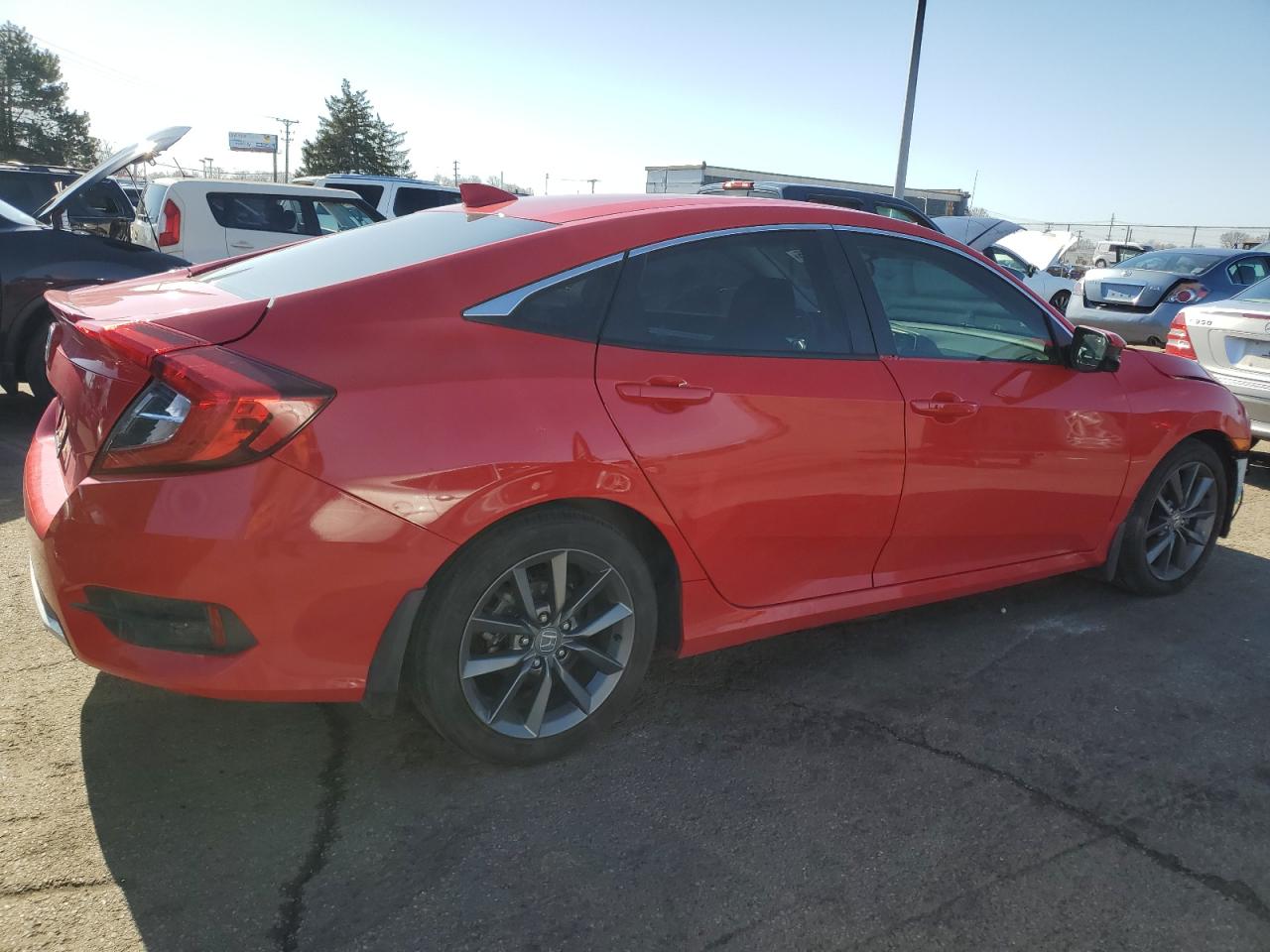 2020 Honda Civic VIN 2HGFC1F36LH680402 Copart auction photo, front end damage thumbnail 3