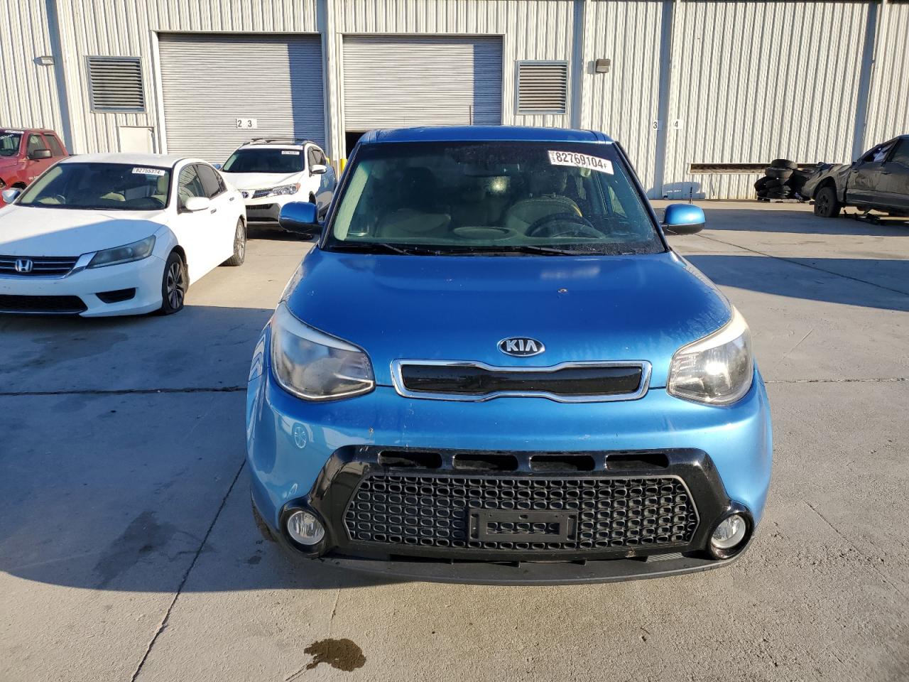2016 KIA Soul VIN KNDJP3A56G7378384 Copart auction photo, side / front end damage thumbnail 5