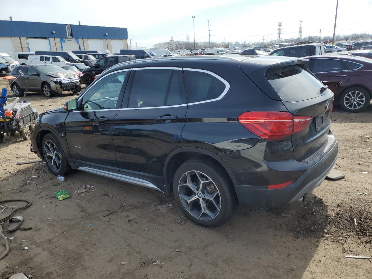 2018 BMW X1 VIN WBXHT3C31J5K25021 Copart auction photo, front end damage thumbnail 2
