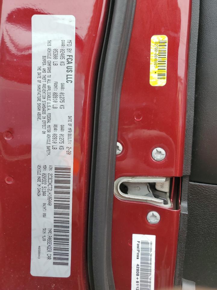 2020 Dodge Charger VIN 2C3CDXCT2LH106440 Copart auction photo, front end damage thumbnail 13